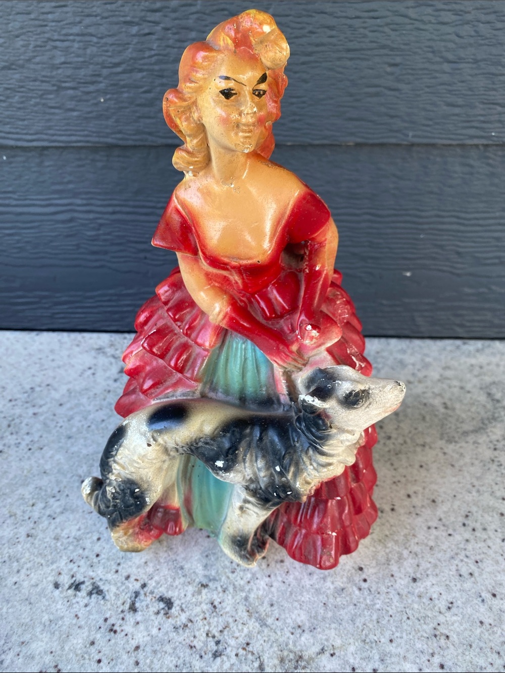 Vintage chalkware Lady